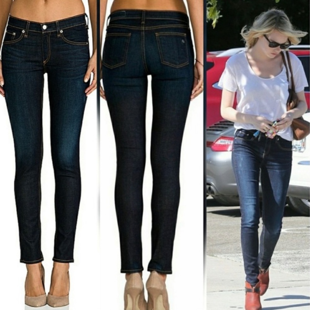 Women's Dark Blue Skinny Jeans